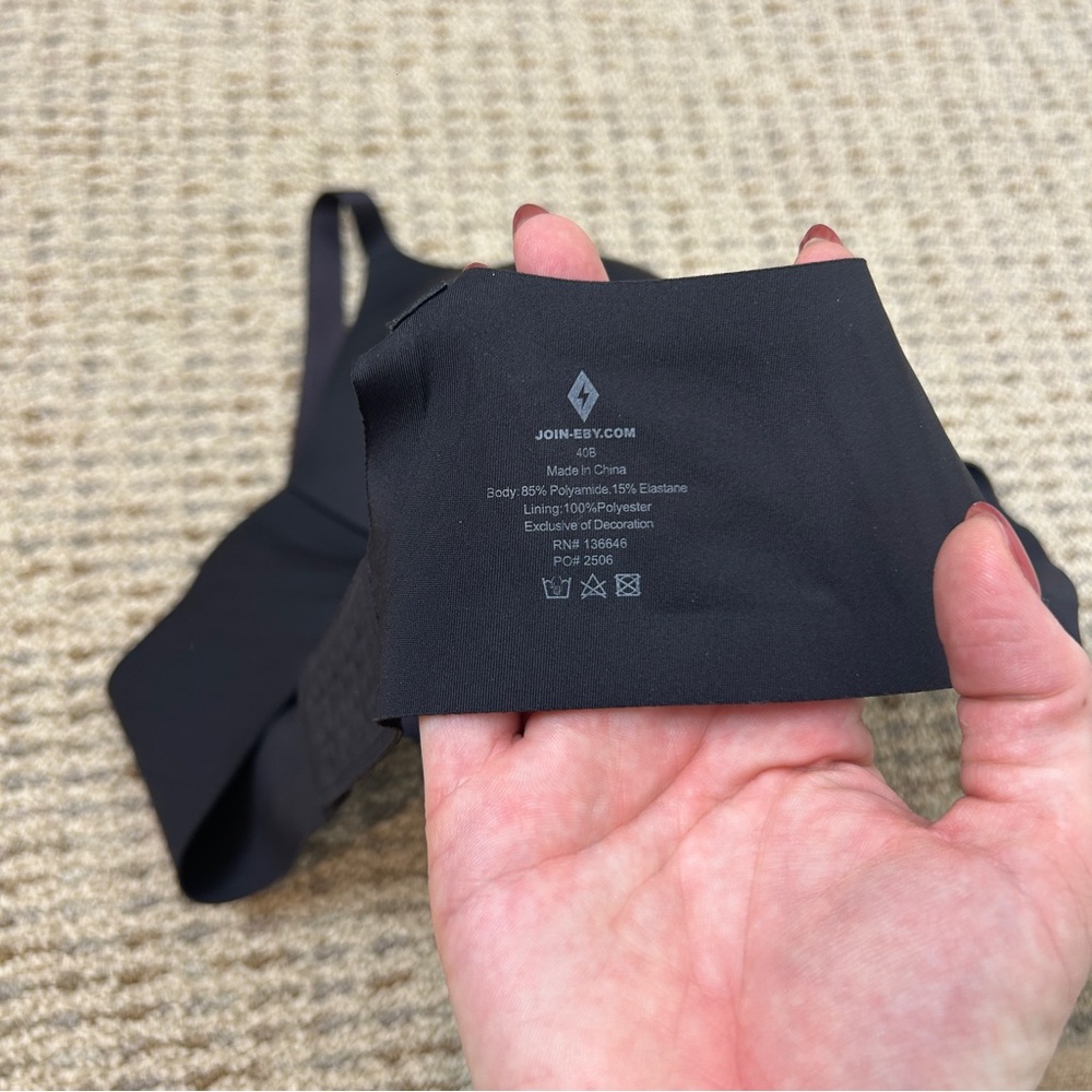EBY Pain Free T-Shirt Bra Black Size 40B - Picture 6 of 6